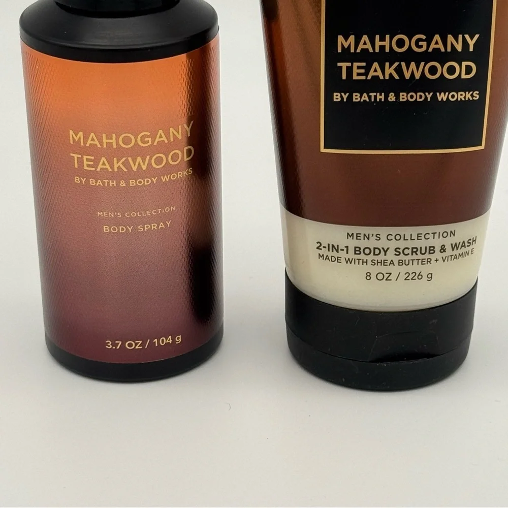 Bath & Body Works Mahogany Teakwood Body Care Gift Set NWT